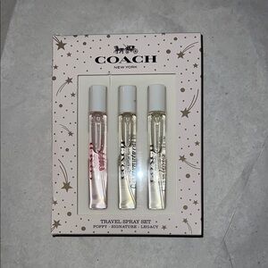 Coach 3 pcs Travel Perfume Spray Set 0.25 FL OZ